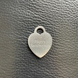 Tiffany & Co Happy Anniversary Heart Pendant